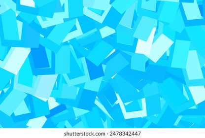 Light BLUE vector backdrop with hexagons. Design in abstract style with hexagons. Pattern for landing pages.