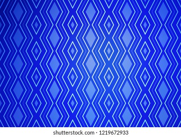 Light BLUE vector backdrop with lines, cubes. Colorful illustration with lines, cubes on abstract template. Best design for your ad, poster, banner.