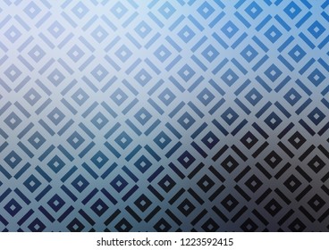 Light BLUE vector backdrop with lines, cubes. Colorful illustration with lines, cubes on abstract template. Pattern for websites, landing pages.