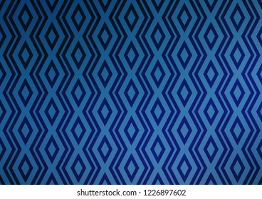 Light BLUE vector backdrop with lines, cubes. Colorful decorative design in simple style with lines, rhombuses. Pattern for ads, posters, banners.