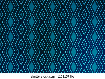 Light BLUE vector backdrop with lines, cubes. Colorful decorative design in simple style with lines, rhombuses. Backdrop for TV commercials.