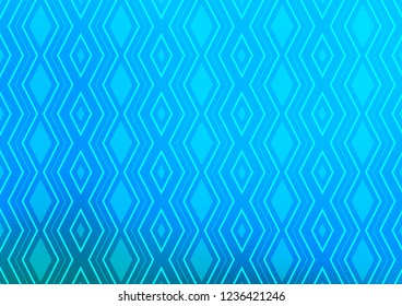 Light BLUE vector backdrop with lines, cubes. Shining colorful illustration with lines, rectangles. Pattern for ads, posters, banners.