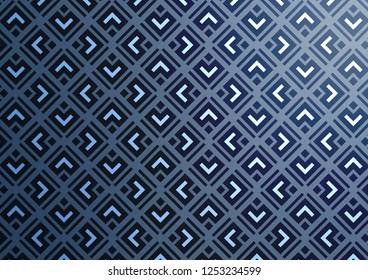 Light BLUE vector backdrop with lines, cubes. Glitter abstract illustration with colorful lines, rhombuses. Backdrop for TV commercials.