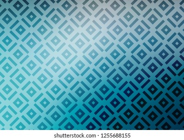Light BLUE vector backdrop with lines, cubes. Modern geometric abstract illustration with lines, squares. Pattern for websites, landing pages.