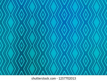 Light BLUE vector backdrop with lines, cubes. Colorful lines, squares on abstract background with gradient. Pattern for websites, landing pages.