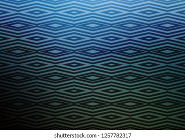 Light BLUE vector backdrop with lines, cubes. Colorful decorative design in simple style with lines, rhombuses. Pattern for business booklets, leaflets.