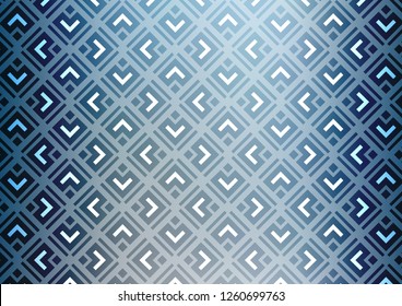 Light BLUE vector backdrop with lines, cubes. Colorful decorative design in simple style with lines, rhombuses. Smart design for your business advert.