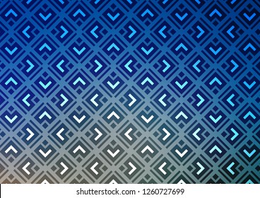 Light BLUE vector backdrop with lines, cubes. Glitter abstract illustration with colorful lines, rhombuses. Best design for your ad, poster, banner.