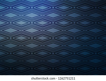 Light BLUE vector backdrop with lines, cubes. Colorful lines, squares on abstract background with gradient. Pattern for ads, posters, banners.