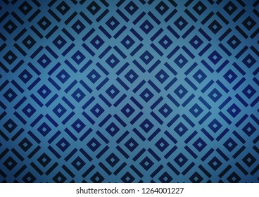 Light BLUE vector backdrop with lines, cubes. Shining colorful illustration with lines, rectangles. Pattern for business booklets, leaflets.