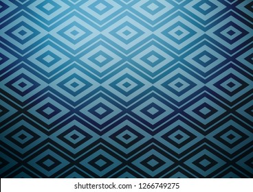 Light BLUE vector backdrop with lines, cubes. Shining colorful illustration with lines, rectangles. Pattern for business booklets, leaflets.
