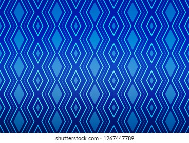 Light BLUE vector backdrop with lines, cubes. Modern geometric abstract illustration with lines, squares. Pattern for ads, posters, banners.