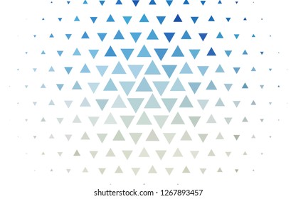 Light BLUE vector backdrop with lines, triangles. Decorative design in abstract style with triangles. Modern template for your landing page.