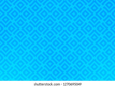Light BLUE vector backdrop with lines, cubes. Colorful decorative design in simple style with lines, rhombuses. Smart design for your business advert.
