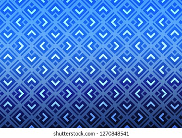 Light BLUE vector backdrop with lines, cubes. Modern geometric abstract illustration with lines, squares. Best design for your ad, poster, banner.