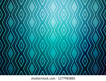 Light BLUE vector backdrop with lines, cubes. Glitter abstract illustration with colorful lines, rhombuses. Smart design for your business advert.