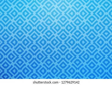 Light BLUE vector backdrop with lines, cubes. Shining colorful illustration with lines, rectangles. Smart design for your business advert.