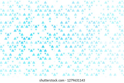Light BLUE vector backdrop with lines, triangles. Beautiful illustration with triangles in nature style. Pattern for commercials.