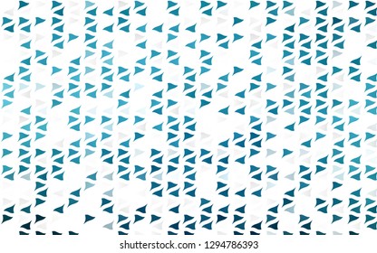 Light BLUE vector backdrop with lines, triangles. Beautiful illustration with triangles in nature style. Modern template for your landing page.