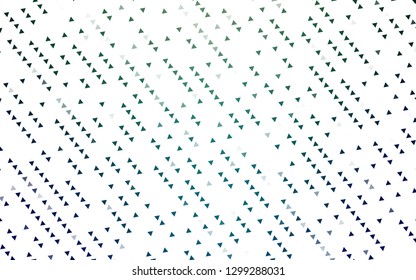 Light BLUE vector backdrop with lines, triangles. Glitter abstract illustration with triangular shapes. Pattern for busines ad, booklets, leaflets