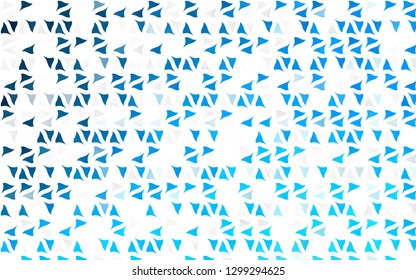 Light BLUE vector backdrop with lines, triangles. Abstract gradient illustration with triangles. Template for wallpapers.