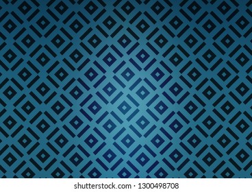 Light BLUE vector backdrop with lines, cubes. Colorful decorative design in simple style with lines, rhombuses. Smart design for your business advert.
