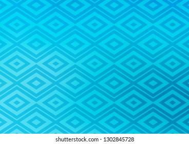 Light BLUE vector backdrop with lines, cubes. Glitter abstract illustration with colorful lines, rhombuses. Pattern for websites, landing pages.