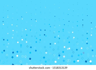 Light BLUE vector backdrop with lines, rectangles. Rectangles on abstract background with colorful gradient. Pattern for busines booklets, leaflets.