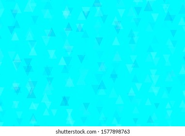 Light BLUE vector backdrop with lines, triangles. Abstract gradient illustration with triangles. Template for wallpapers.