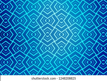 Light BLUE vector backdrop with long lines. Glitter abstract illustration with colored sticks. Pattern for business booklets, leaflets.