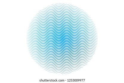 Light BLUE vector backdrop with long lines. Lines on blurred abstract background with gradient. Pattern for business booklets, leaflets.