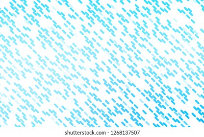 Light BLUE vector backdrop with long lines. Shining colored illustration with narrow lines. Pattern for websites, landing pages.