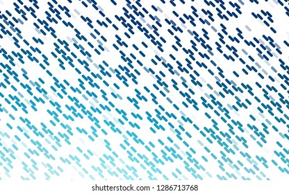 Light BLUE vector backdrop with long lines. Shining illustration with lines on abstract template. Pattern for ads, posters, banners.