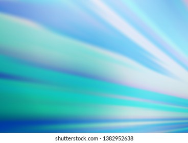 Light BLUE vector backdrop with long lines. Lines on blurred abstract background with gradient. Pattern for websites, landing pages.