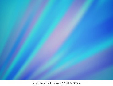 Light BLUE vector backdrop with long lines. Lines on blurred abstract background with gradient. Pattern for websites, landing pages.