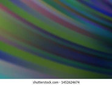 Light BLUE vector backdrop with long lines. Lines on blurred abstract background with gradient. Smart design for your business advert.