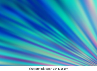 Light BLUE vector backdrop with long lines. Blurred decorative design in simple style with lines. Smart design for your business advert.