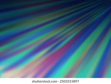 Fondo de Vector azul claro con líneas largas. Ilustración abstracta geométrica moderna con pentagramas. Patrón para folletos de negocios, folletos.