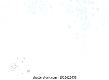 Light BLUE vector backdrop with memphis shapes. Simple colorful illustration with abstract gradient shapes. Background for a cell phone.