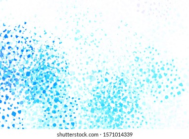 Light BLUE vector backdrop with memphis shapes. Simple colorful illustration with abstract gradient shapes. Elegant design for wallpapers.