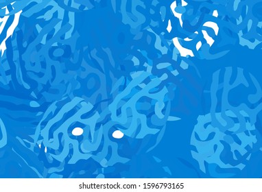 Light BLUE vector backdrop with memphis shapes. Simple colorful illustration with abstract gradient shapes. Background for a cell phone.
