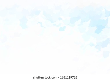 Light BLUE vector backdrop with memphis shapes. Simple colorful illustration with abstract gradient shapes. Modern design for your business card.