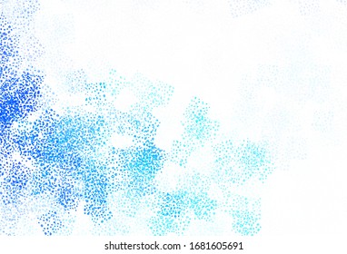 Fondo vectorial AZUL claro con formas memphis. Coloridas formas caóticas con degradado de estilo moderno. Fondo para un teléfono móvil.