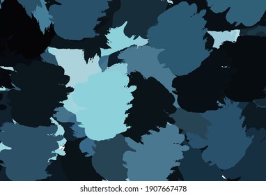 Hellblauer Vektorhintergrund mit Memphis-Formen. Moderne abstrakte Illustration mit bunten Zufallsformen. Einfaches Design für Ihre Website.