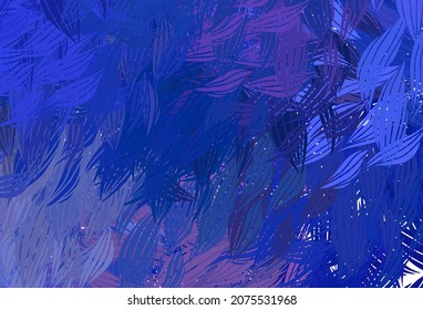 Light BLUE vector backdrop with memphis shapes. Colorful chaotic forms with gradient in modern style. Best smart design for your business.