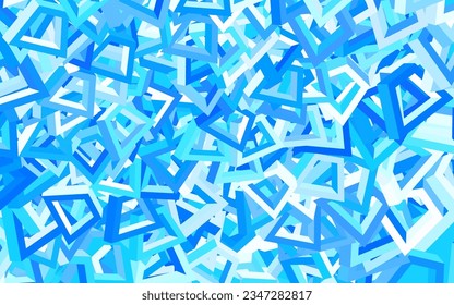 Light BLUE vector backdrop with memphis shapes. Simple colorful illustration with abstract gradient shapes. Modern design for your business card.