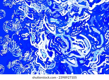 Light BLUE vector backdrop with memphis shapes. Simple colorful illustration with abstract gradient shapes. Background for a cell phone.