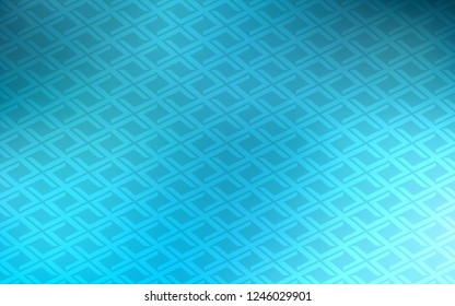 Light BLUE vector backdrop with rectangles, squares. Illustration with set of colorful rectangles. The template can be used as a background.