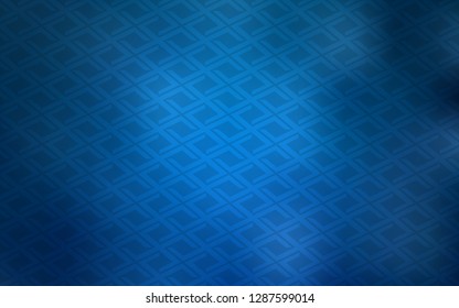 Light BLUE vector backdrop with rectangles, squares. Glitter abstract illustration with rectangular shapes. Modern template for your landing page.