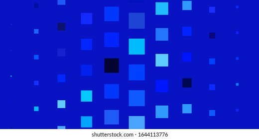 Light BLUE vector backdrop with rectangles. New abstract illustration with rectangular shapes. Template for cellphones.